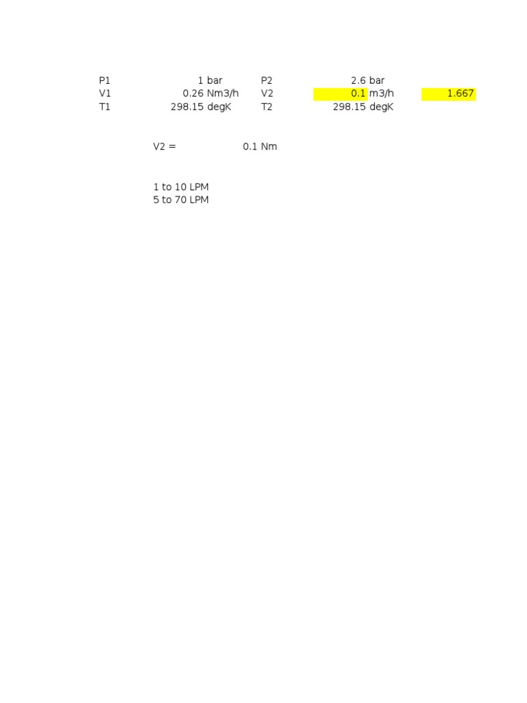 Gas Flow and Pressure Calculations | PDF | Science & Mathematics