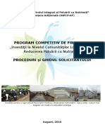Ghidul solicitantului pentru proiectul „Controlul Integrat al Poluării cu Nutrienţi” August 2016
