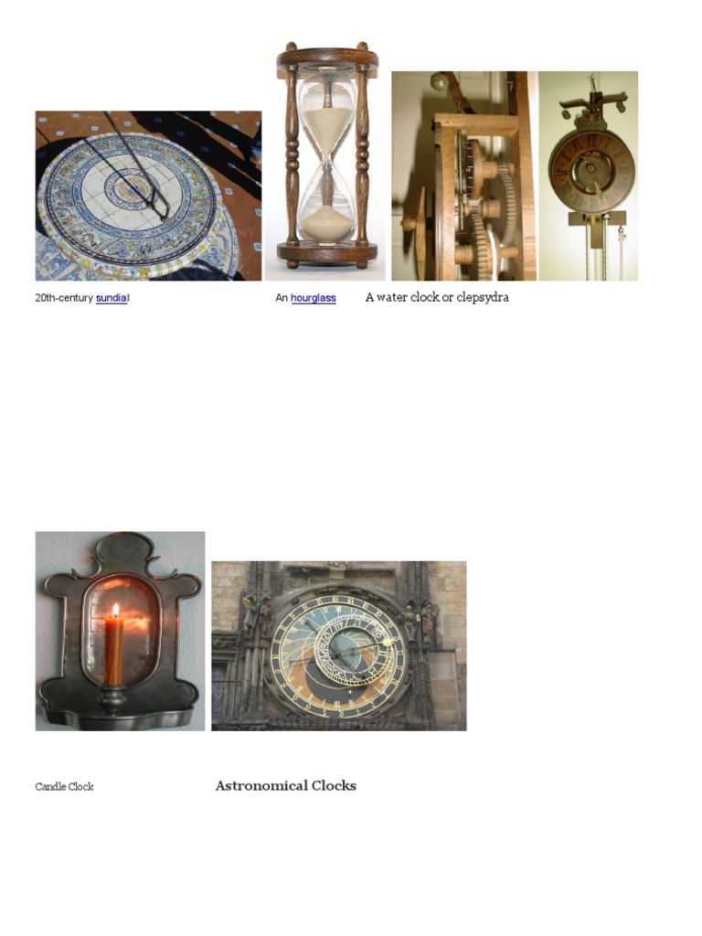 A Water Clock or Clepsydra: Sundia Hourglass | PDF