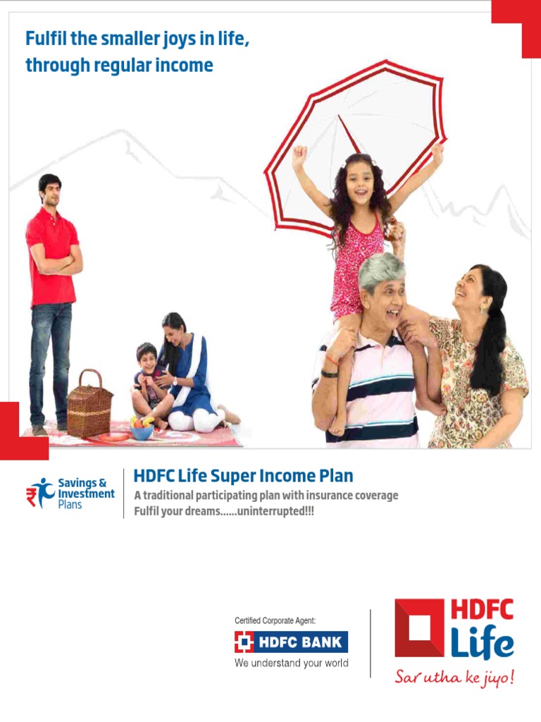 HDFC Life Super Plan SHARE PDF Life Insurance Insurance