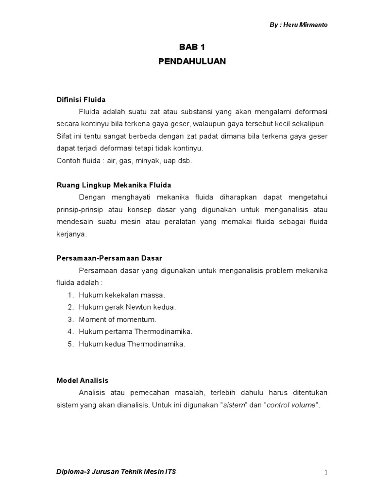 Contoh Soal Mekanika Fluida 2 Teknik Mesin Berbagi
