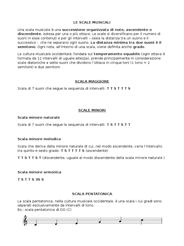 Le Scale Musicali PDF