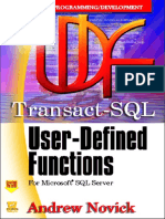 Transact-SQL User-Defined Functions For MSSQL Server