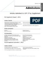 Admissions USP37