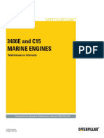 3406E and C15 Marine Engines-Maintenance Intervals