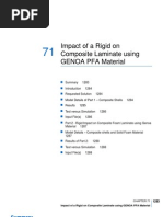 Impact of A Rigid On Composite Laminate Using GENOA PFA Material