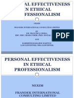 6 Personal Effectiveness in Ethical Professionalism