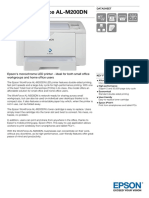 Epson WorkForce AL-M200DN A4 Mono Laser Printer Datasheet