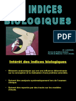 Les Indices Biologiques