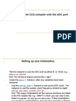 How to use CCS compiler with ADC port