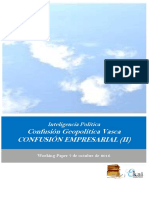 Inteligencia Política. Confusion Geopolitica Vasca. CONFUSION EMPRESARIAL (II)