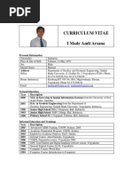 Example of Cv Arsana May07