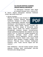 Pancasila Dalam Konteks Sejarah Perjuangan Bangsa Indonesia