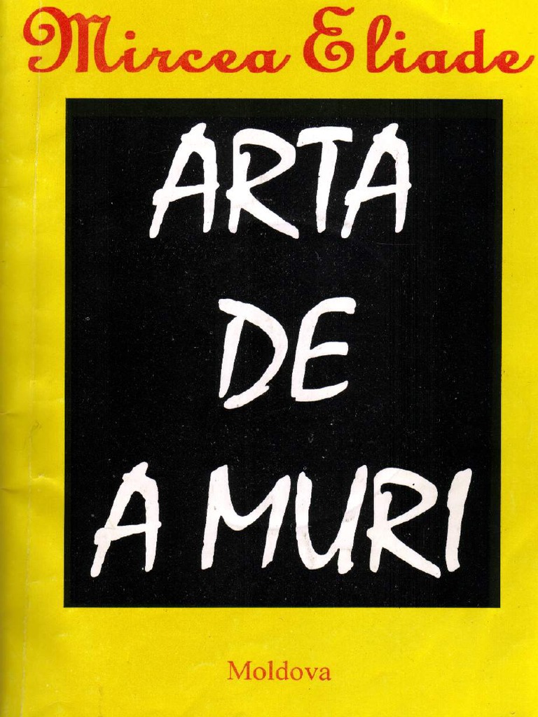 Mircea Eliade Arta De A Muri Pdf