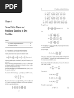 Second Order Linear and Semilinear Equations in Two Variables