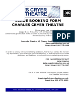 Charles Cryer Booking Form 2015 (Rates On Page 6)