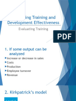 Evaluating Training and Development - HRM