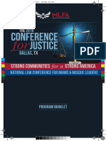 2016 Leadership Conference for Justice - Program Booklet