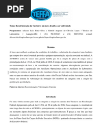 Reestruturacao Da Carreira Um Novo Desafio a Ser Enfrentado
