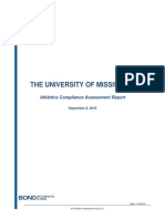 University of Mississippi Athletics Compliance Assessment