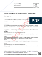 Dokumenti/ Këshilli I Europës Tregon Pse U Refuzuan Kandidatët e Qeverisë Shqiptare Për Gjyqtar Në Strasburg