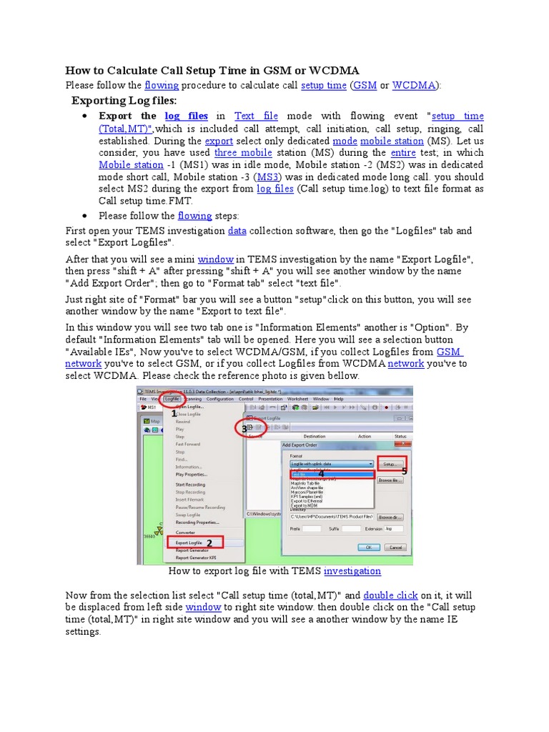Calculating GSM Call Setup Time | PDF | Microsoft Excel | File Format