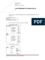 Calculo de Las Pérdidas de Carga en La Ruta Crítica