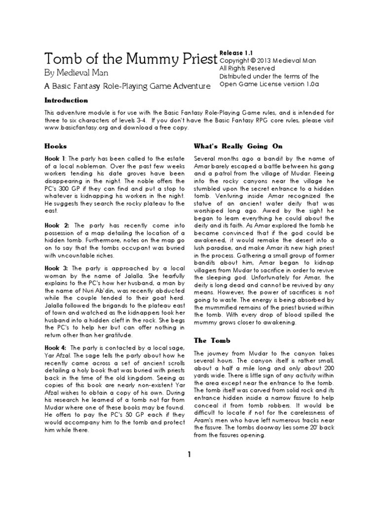 Tomb of The Mummy Priest | PDF | Derivative Work | Copyright