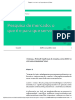 Pesquisa de Mercado - o Que É e para Que Serve - Sebrae