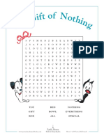 Gift of Nothing Wordsearch