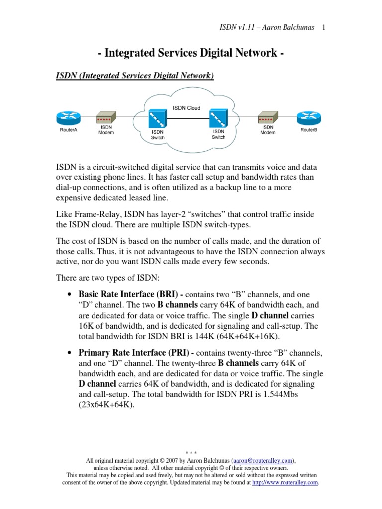 Isdn PDF | PDF