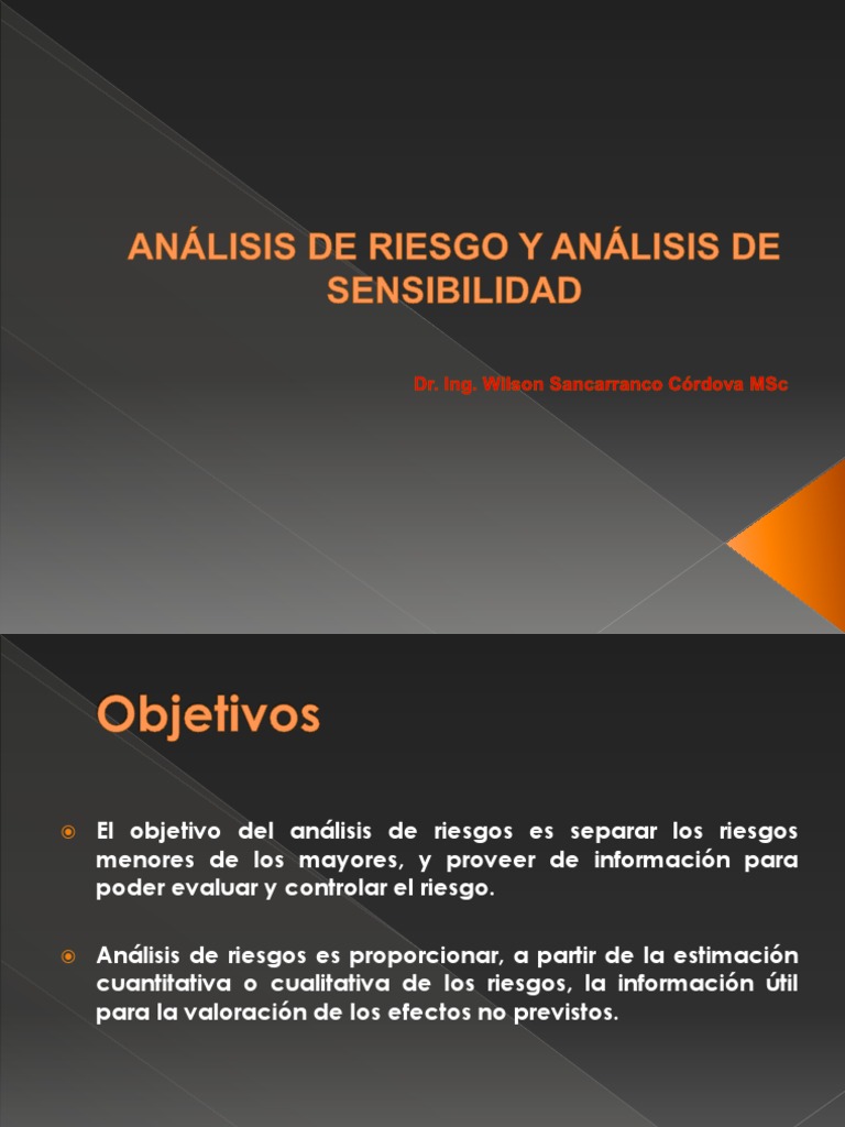 Análisis de Riesgo en Proyectos Mineros | PDF | Simulación | Toma de ...