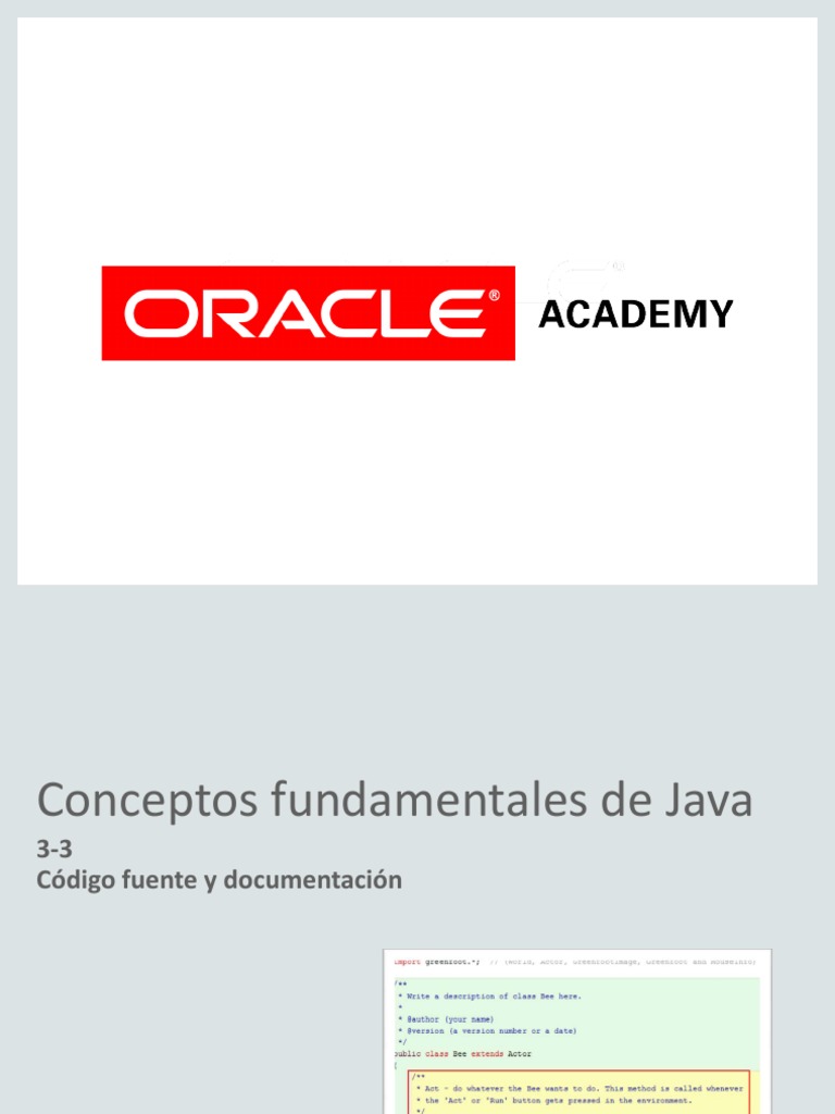 JF 3 3 Esp | PDF | Clase (Programación informática) | Java (lenguaje de ...