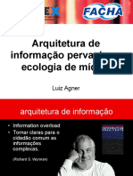 Arquitetura de Informação Pervasiva e Ecologia de Mídias - I Semana Acadêmica FACHA