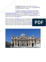 Vaticano), or Simply St. Peter's Basilica (