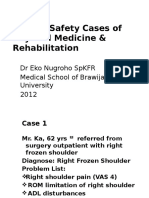 Patient Safety Cases of Physical Medicine & Rehabilitation (IKFR)