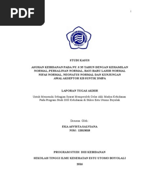 contoh laporan tugas akhir d3 kebidanan - seputar laporan