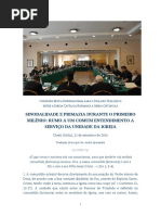 SINODALIDADE E PRIMAZIA DURANTE O PRIMEIRO MILÊNIO