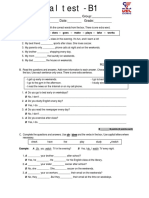 A - Final Written Test - B1 PDF