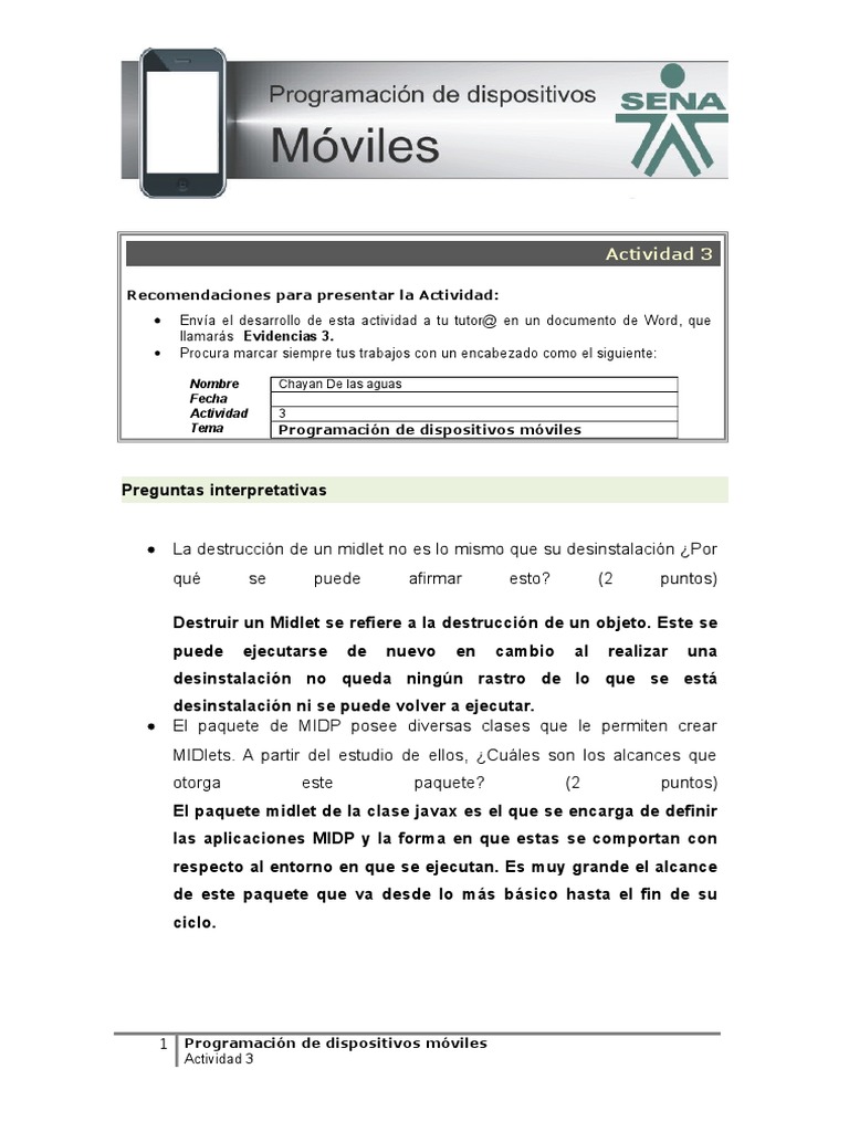 Actividad 3 Programacion De Dispositivos Moviles