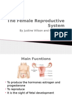 The Female Reproductive System: by Justine Wilson and Kim Iwanski