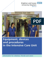 Equipment, Devices and Procedures in the Intensive Care Unit