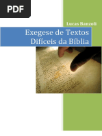 Exegese de Textos Difíceis Da Bíblia