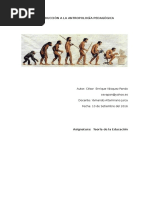 INTRODUCCIÓN A LA ANTROPOLOGÍA PEDAGÓGICA +
