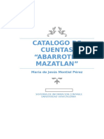 Catálogo de Cuentas de Abarrotes MAZATLAN