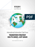 IATF 16949 Transition Strategy and Requirements - REV01