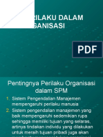 SPM Perilaku Dalam Organisasi