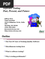 Software Testing - Past, Present, and Future