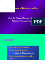 Management of Diabetes and its Complications