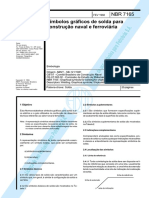 NBR 7165 Simbolos Graficos de Solda - Naval e Ferroviarios